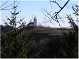 Kropa - Partizanski dom na Vodiški planini